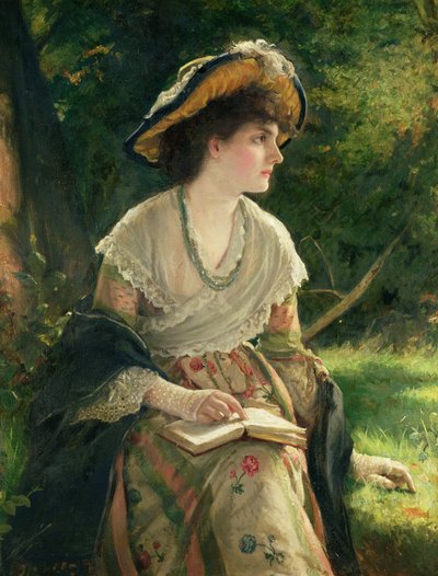 Mulher, leitura de Robert James Gordon